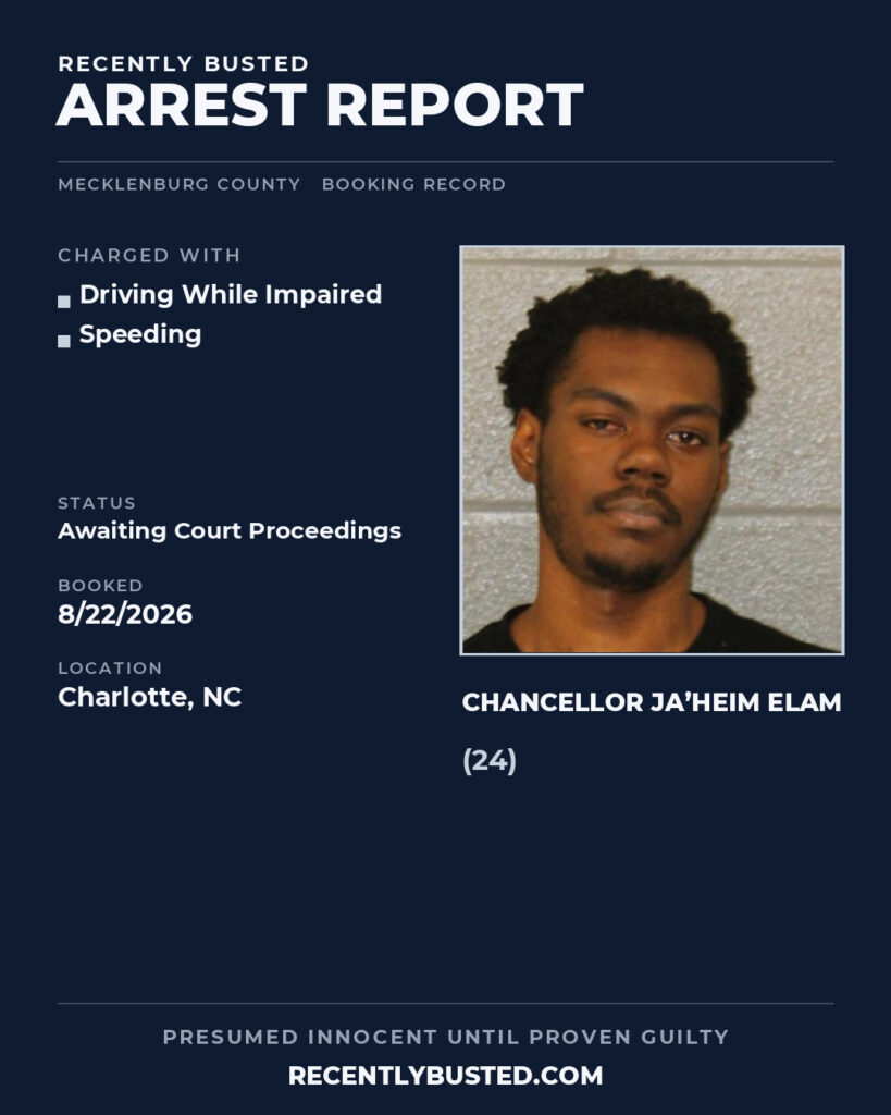 Arrest report - CHANCELLOR JA’HEIM ELAM