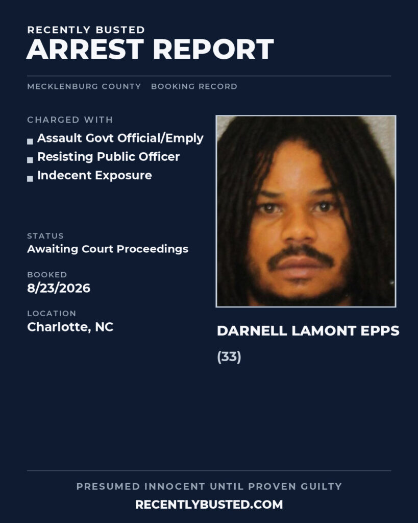 Arrest report - DARNELL LAMONT EPPS