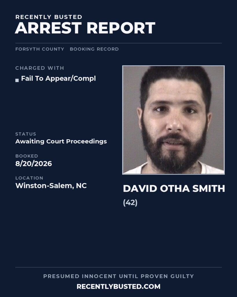 Arrest report - DAVID OTHA SMITH