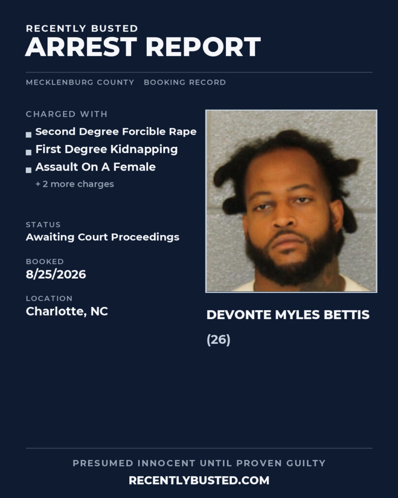 Arrest report - DEVONTE MYLES BETTIS