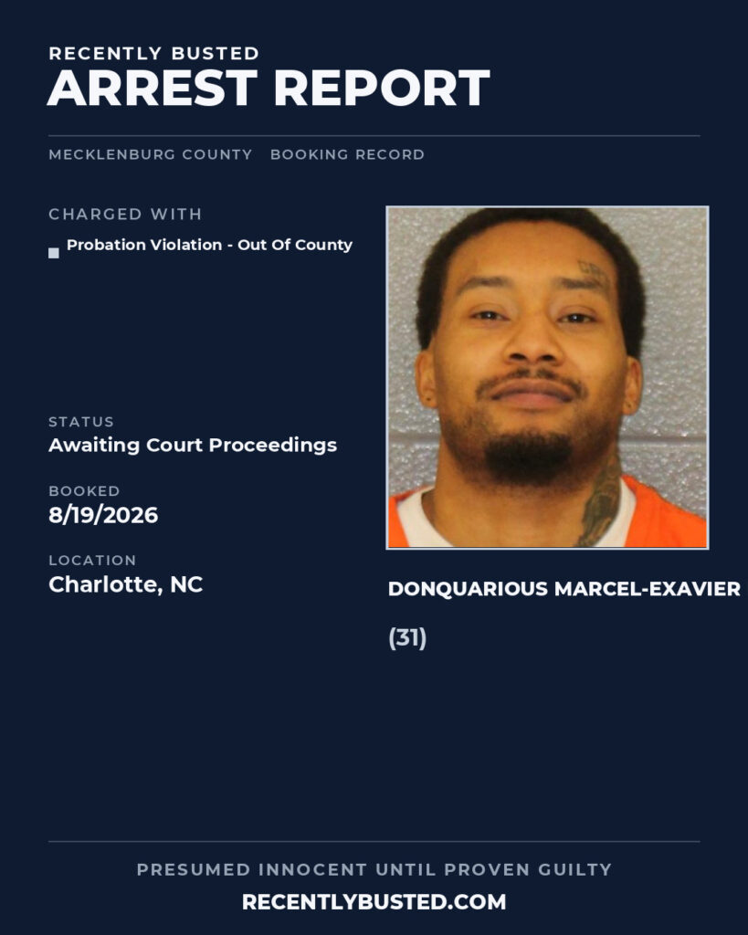 Arrest report - DONQUARIOUS MARCEL-EXAVIER HALL