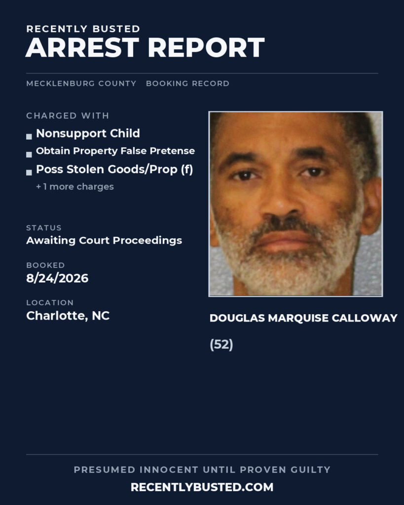 Arrest report - DOUGLAS MARQUISE CALLOWAY