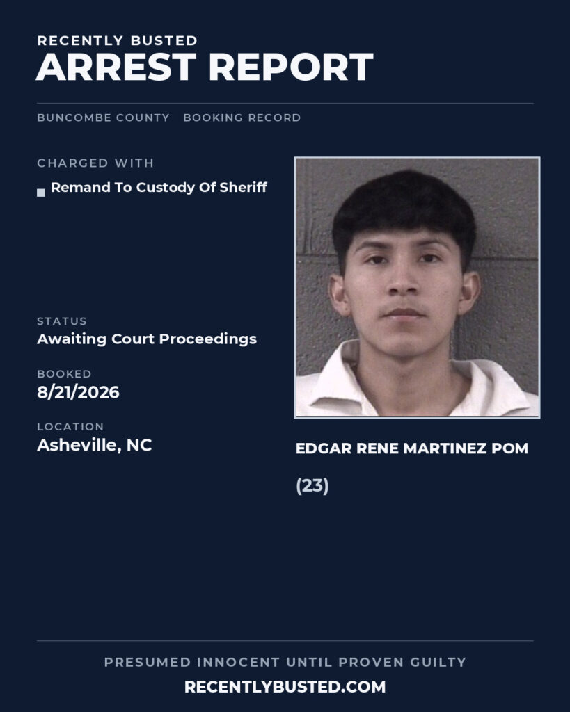 Arrest report - EDGAR RENE MARTINEZ POM