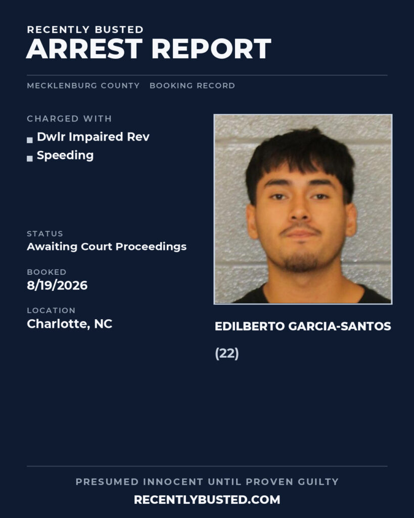 Arrest report - EDILBERTO GARCIA-SANTOS