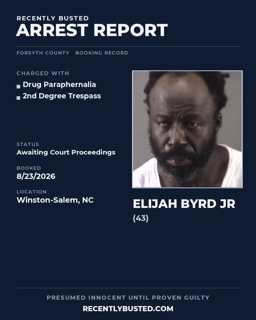 Arrest report - ELIJAH BYRD JR