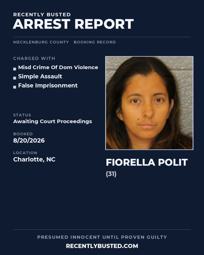 Arrest report - FIORELLA POLIT