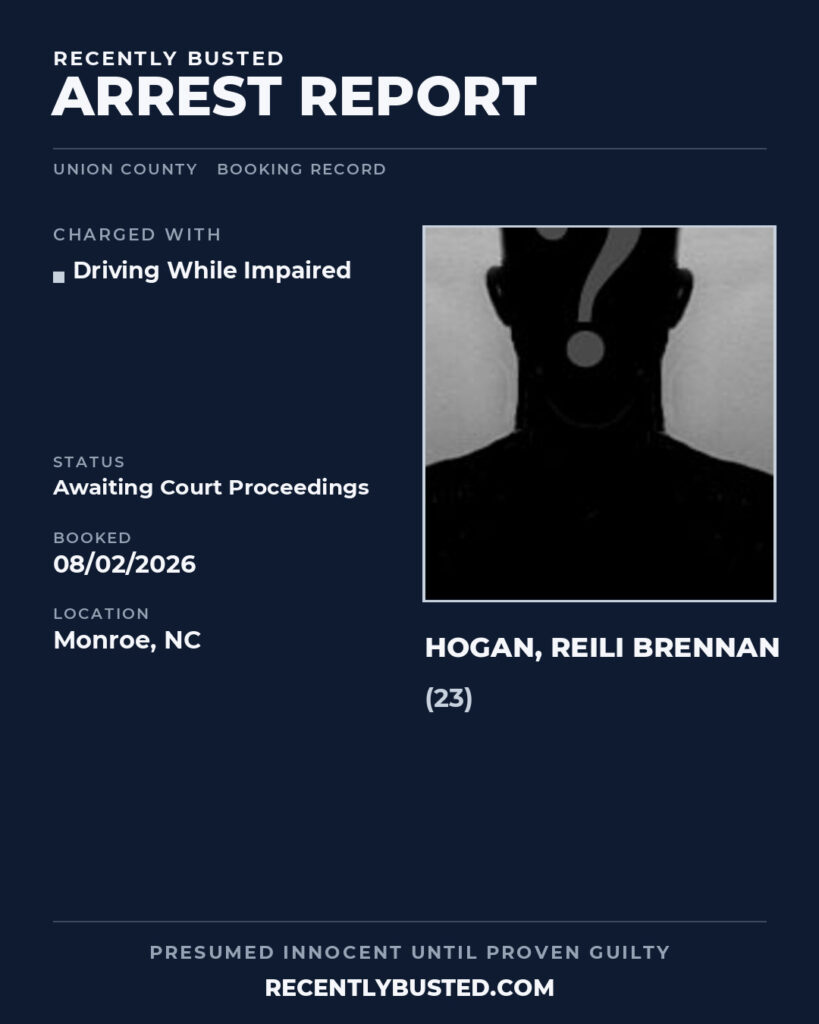 Arrest report - HOGAN, REILI BRENNAN