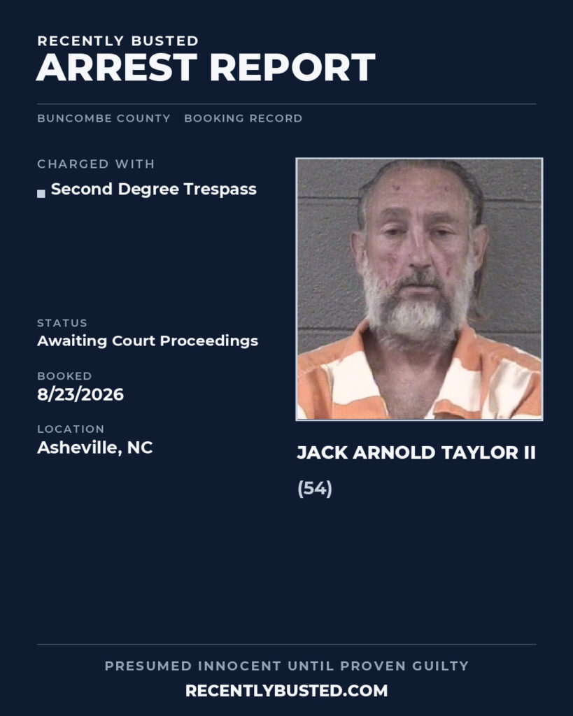 Arrest report - JACK ARNOLD TAYLOR II