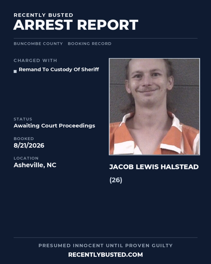 Arrest report - JACOB LEWIS HALSTEAD