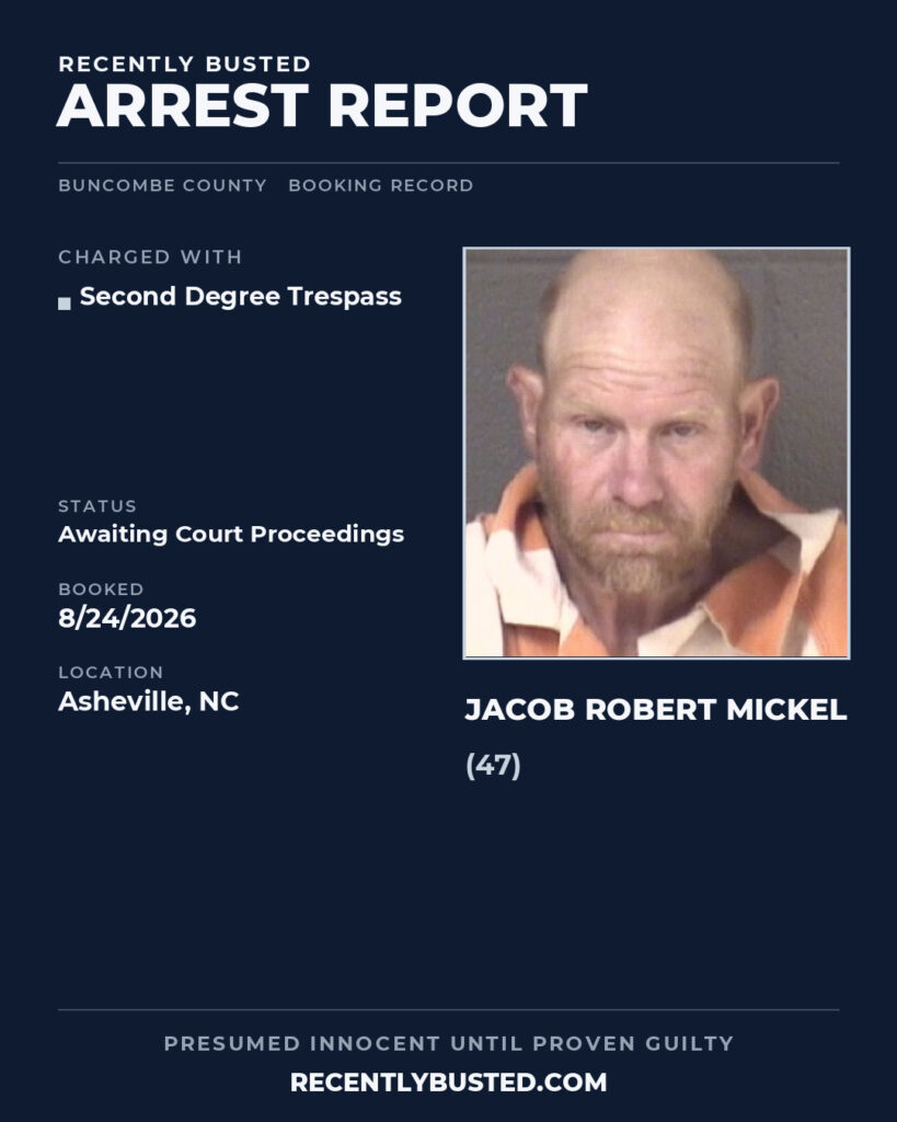 Arrest report - JACOB ROBERT MICKEL