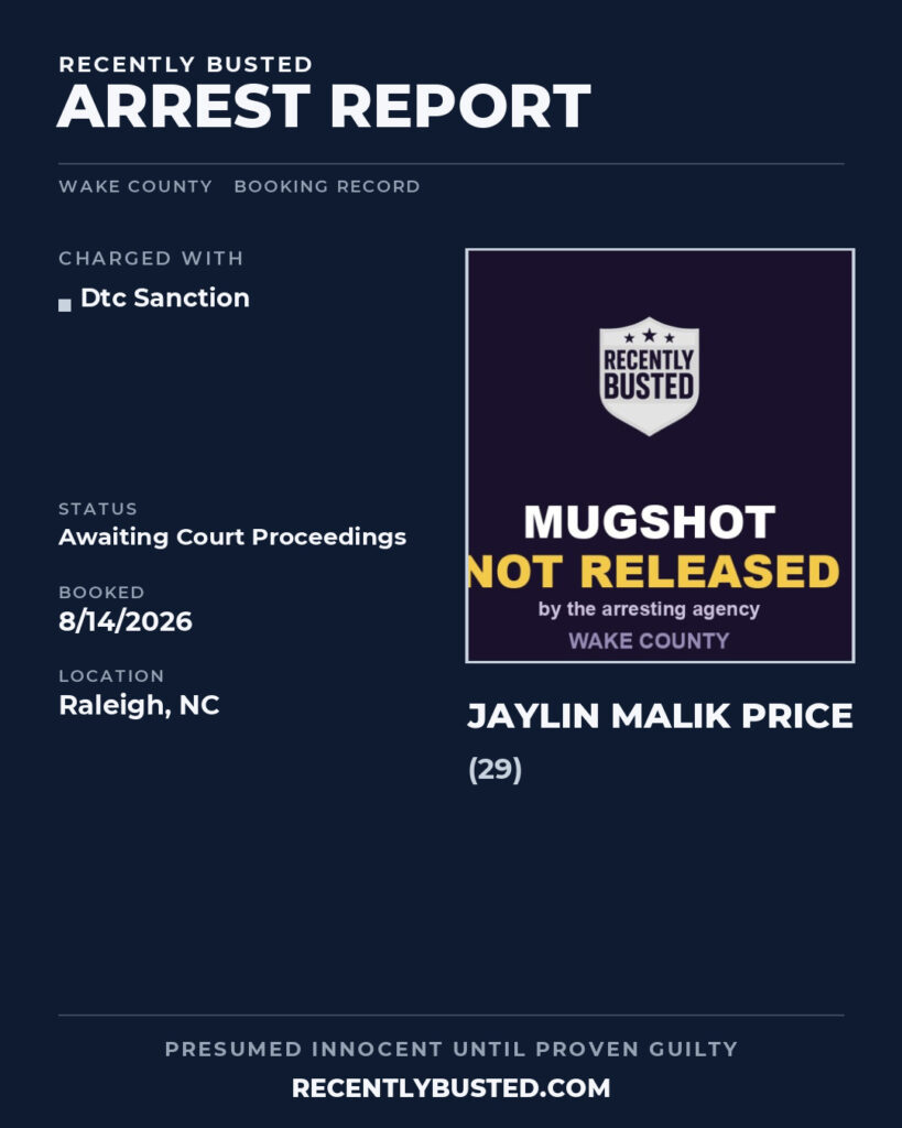 Arrest report - JAYLIN MALIK PRICE