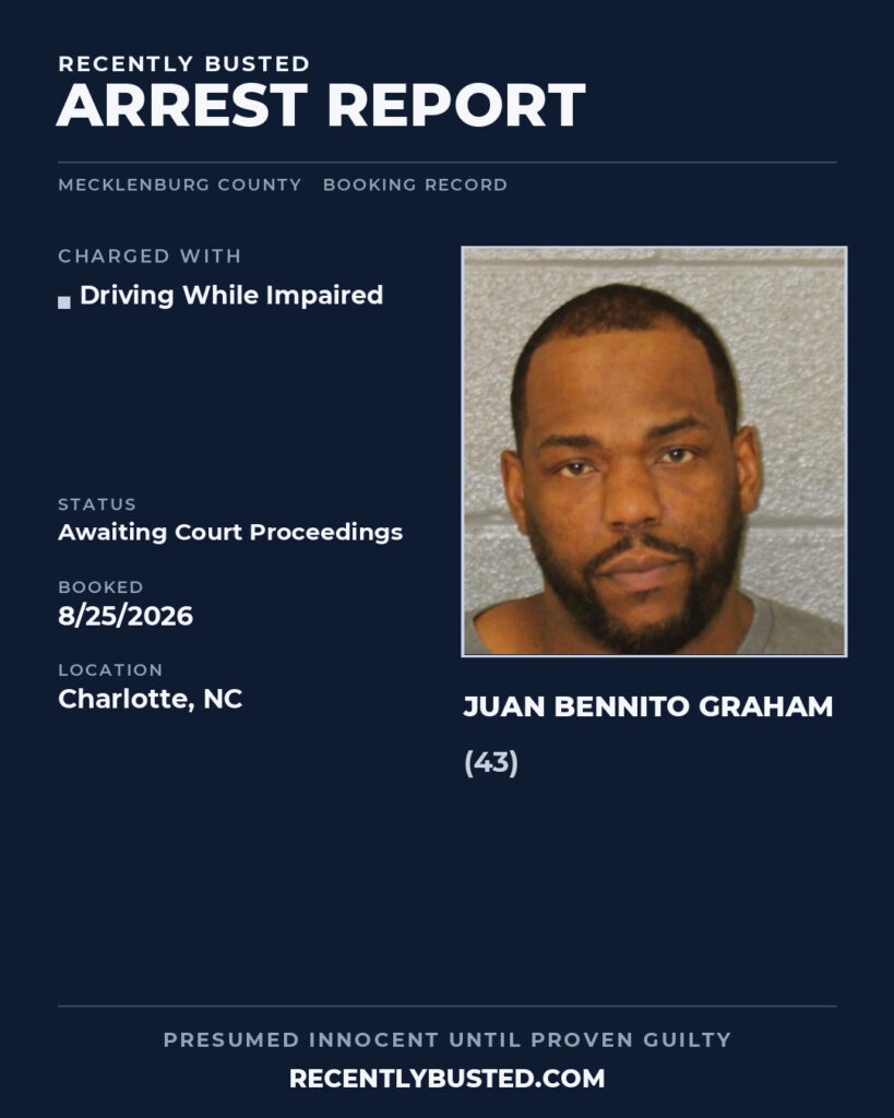 Arrest report - JUAN BENNITO GRAHAM