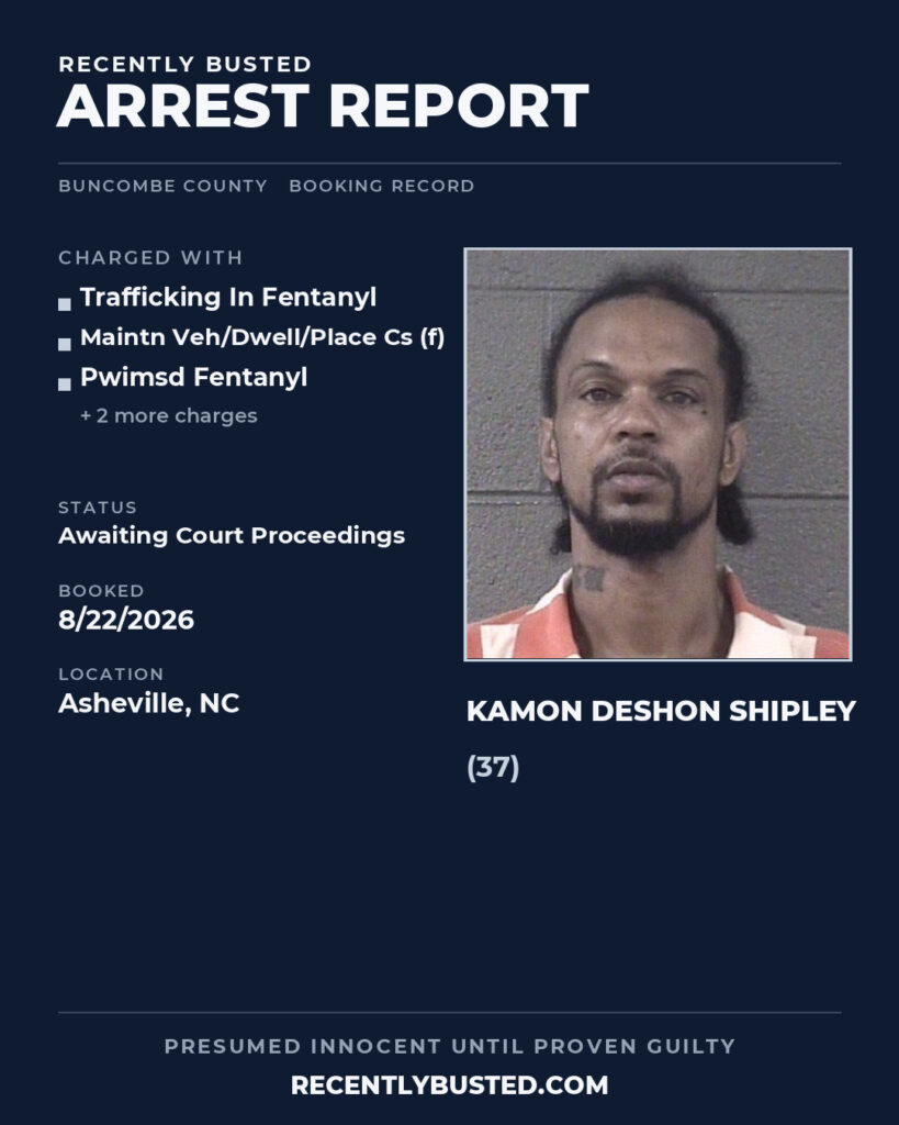 Arrest report - KAMON DESHON SHIPLEY