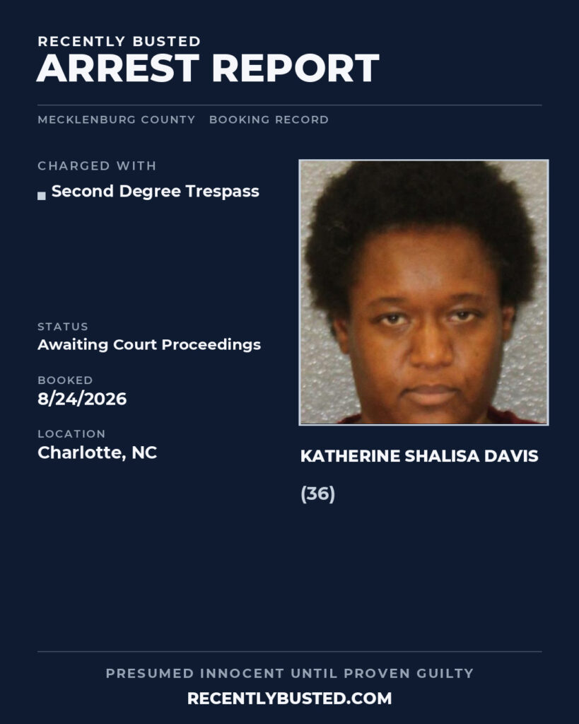 Arrest report - KATHERINE SHALISA DAVIS