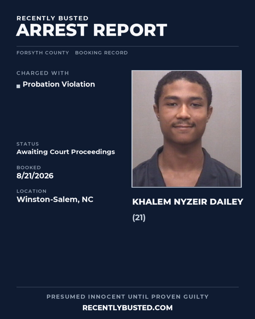 Arrest report - KHALEM NYZEIR DAILEY