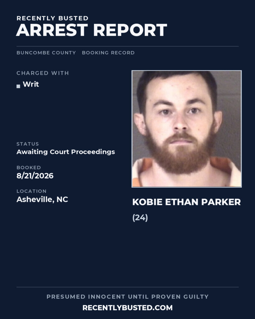 Arrest report - KOBIE ETHAN PARKER