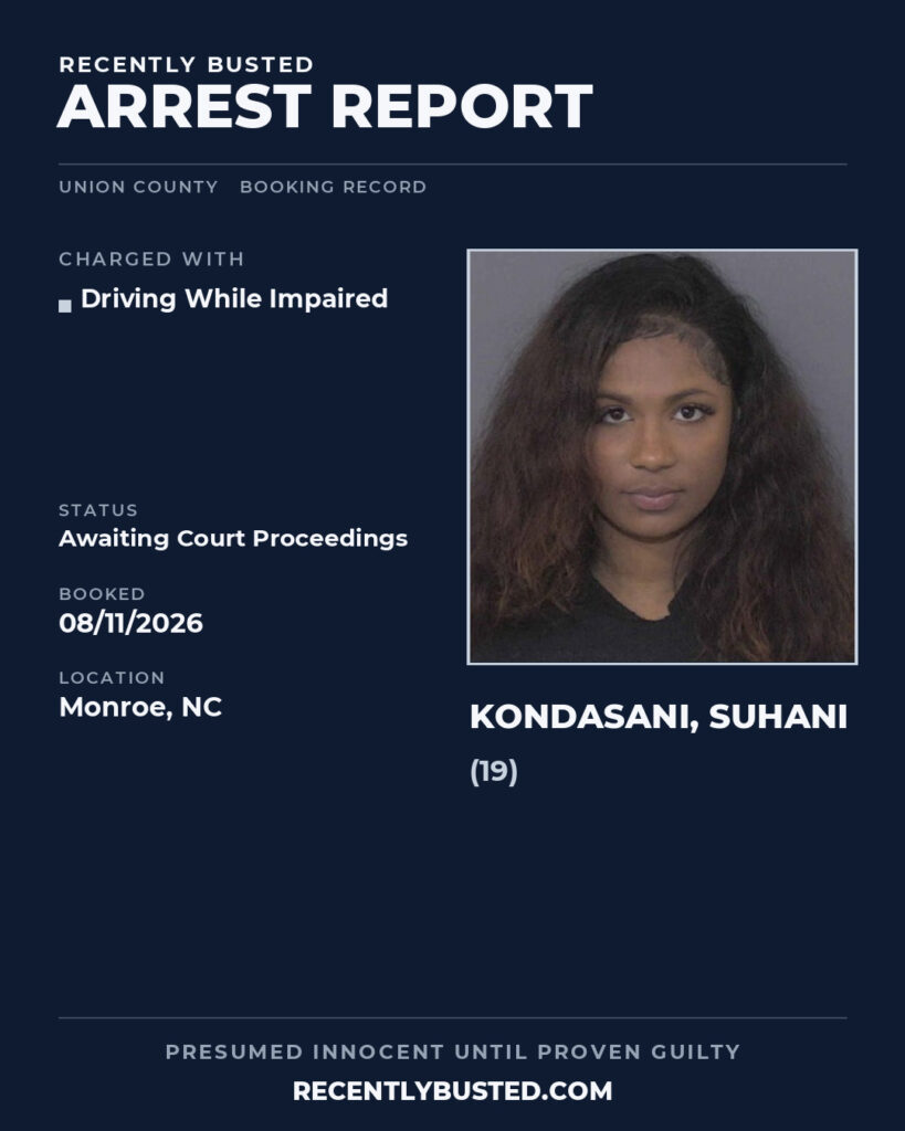 Arrest report - KONDASANI, SUHANI