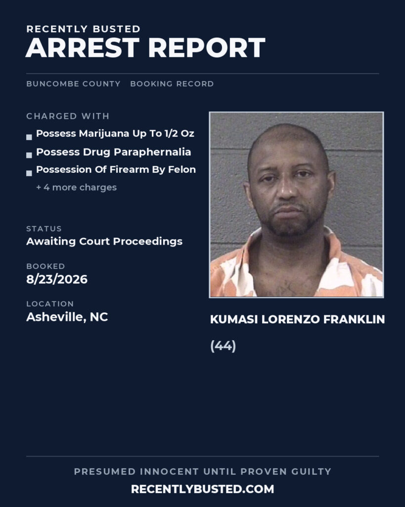 Arrest report - KUMASI LORENZO FRANKLIN