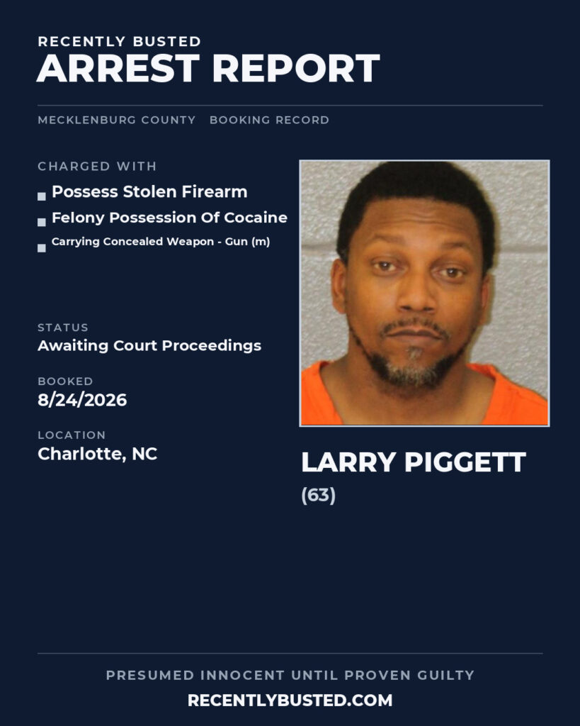 Arrest report - LARRY PIGGETT