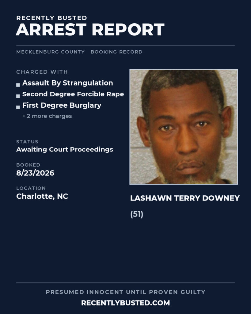 Arrest report - LASHAWN TERRY DOWNEY