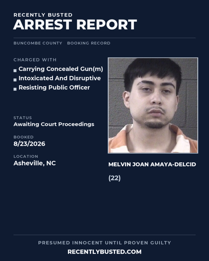Arrest report - MELVIN JOAN AMAYA-DELCID
