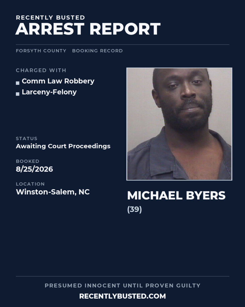 Arrest report - MICHAEL BYERS