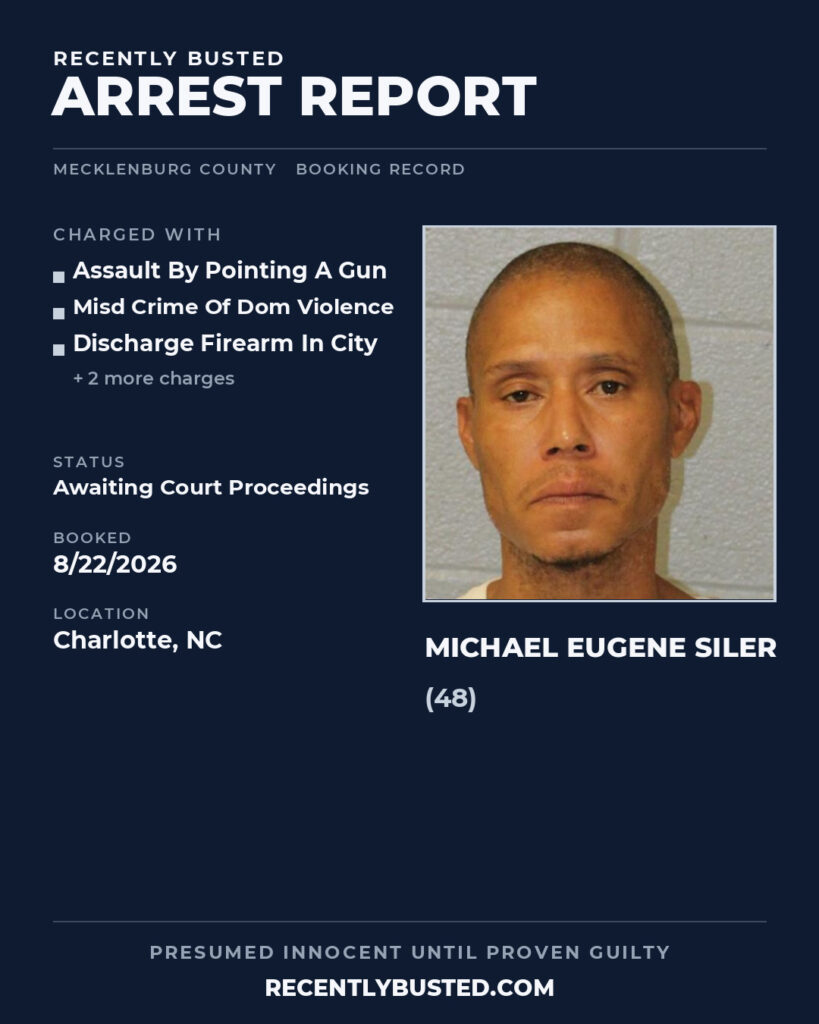 Arrest report - MICHAEL EUGENE SILER