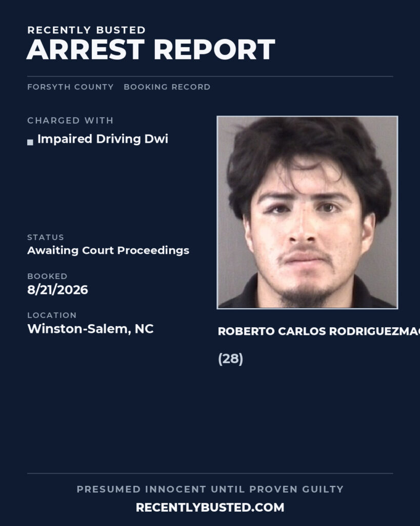 Arrest report - ROBERTO CARLOS RODRIGUEZMACIAS