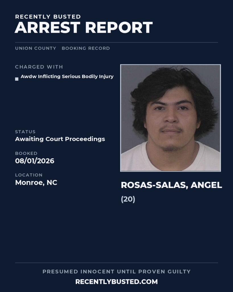 Arrest report - ROSAS-SALAS, ANGEL