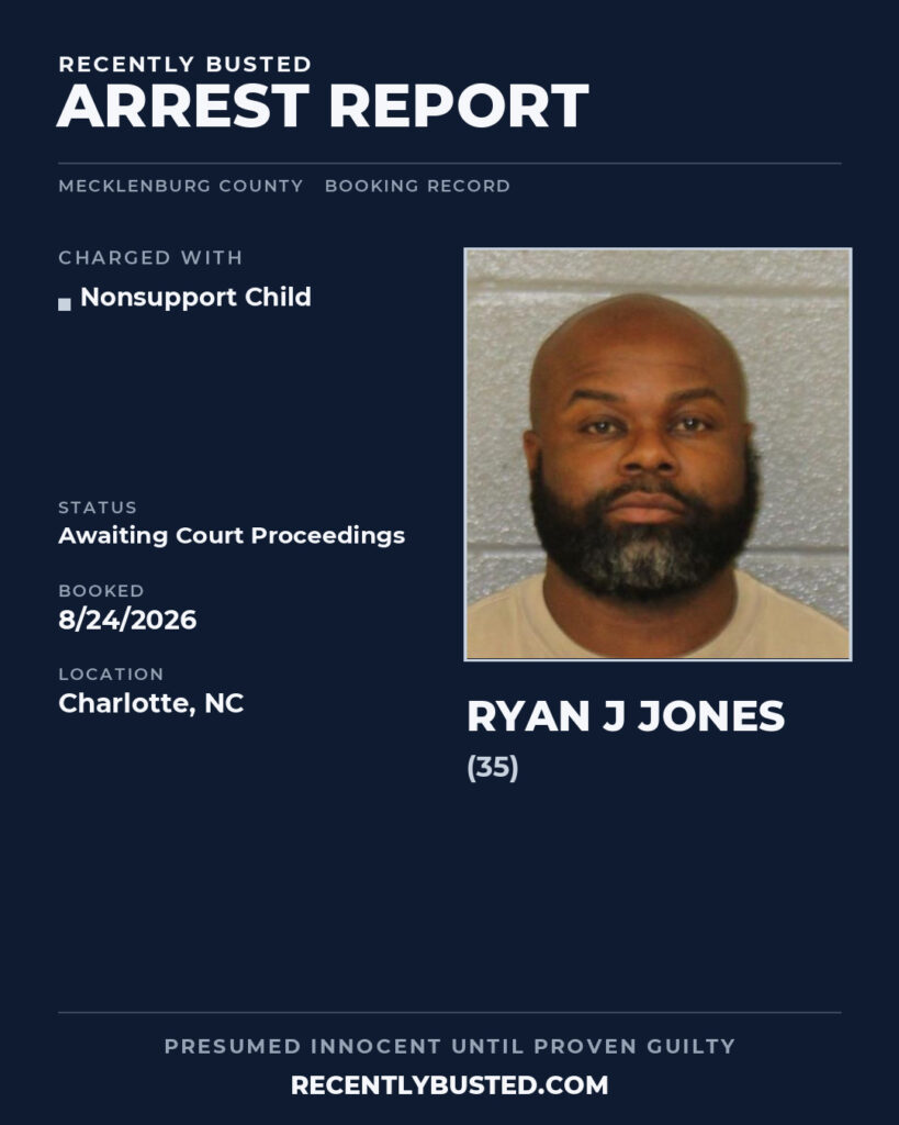 Arrest report - RYAN J JONES