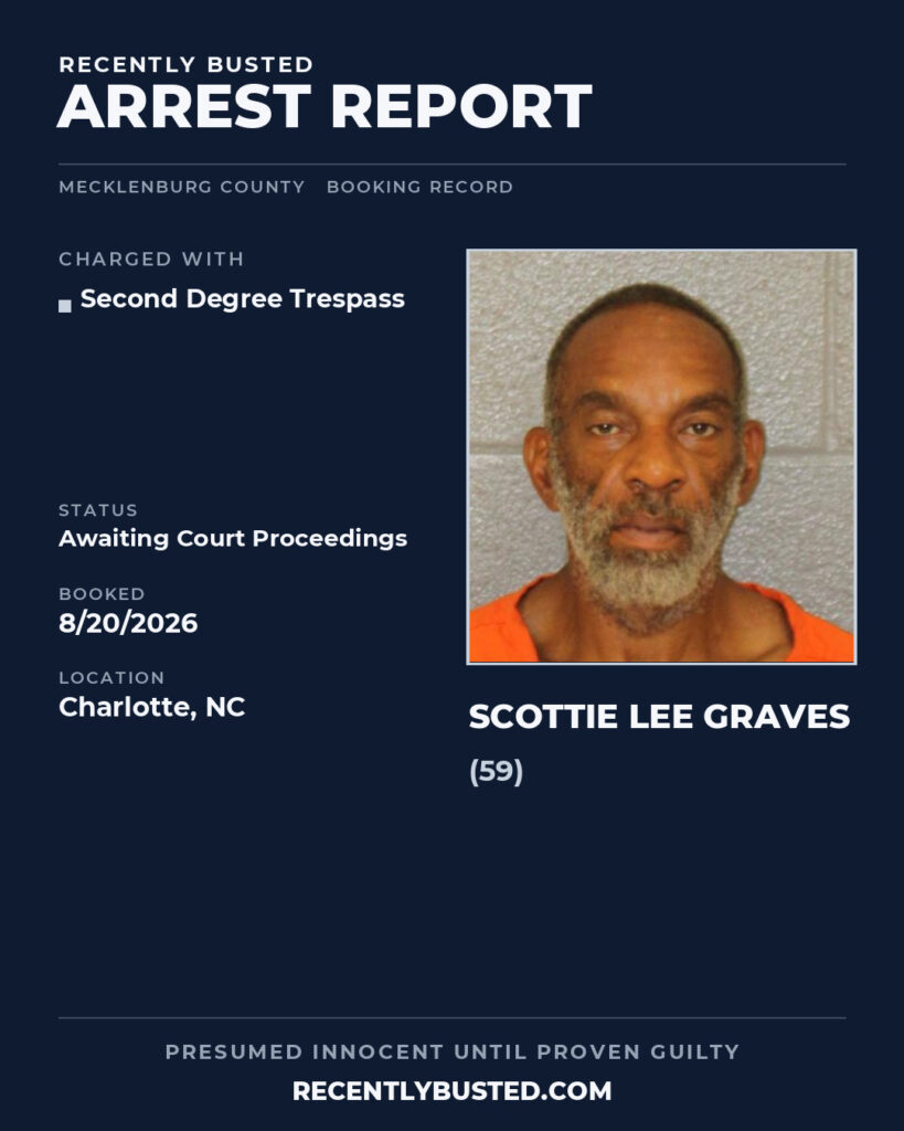 Arrest report - SCOTTIE LEE GRAVES