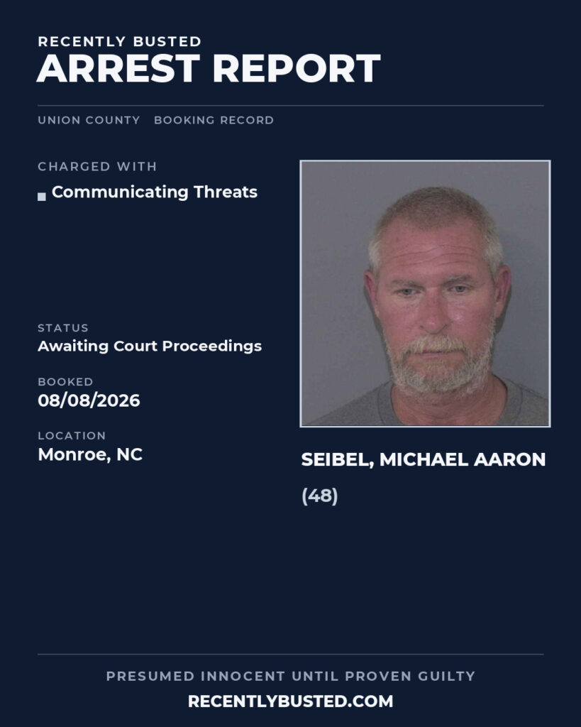 Arrest report - SEIBEL, MICHAEL AARON