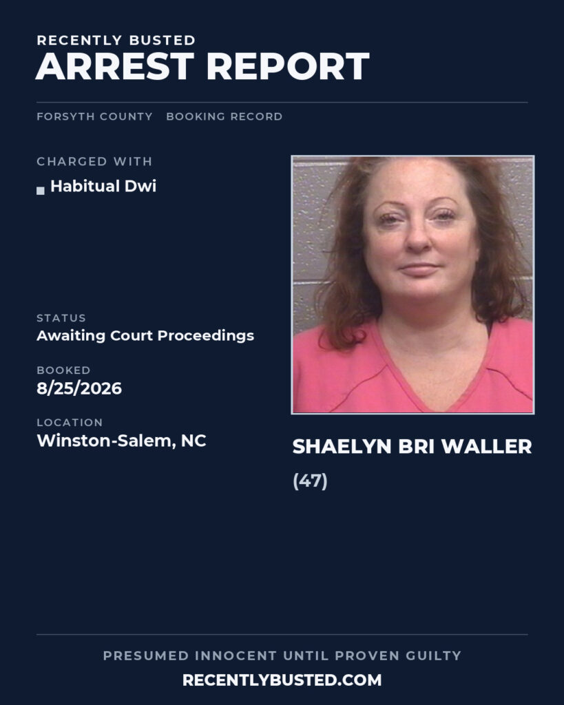 Arrest report - SHAELYN BRI WALLER