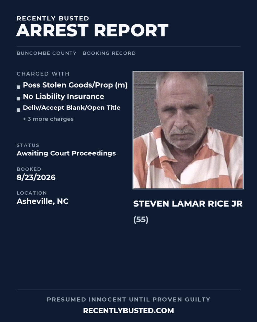Arrest report - STEVEN LAMAR RICE JR