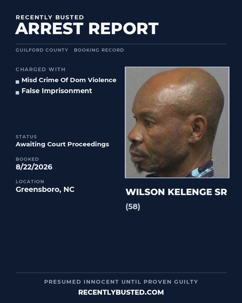 Arrest report - WILSON KELENGE SR